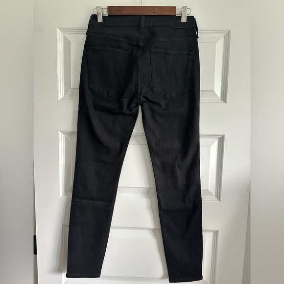 Edwin Pixie 9” Mid-rise Skinny Jeans in Black - Picture 2 of 6